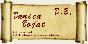 Danica Bojat vizit kartica